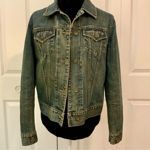 GAP Women’s Dark Wash Cotton Denim Jean Jacket Medium